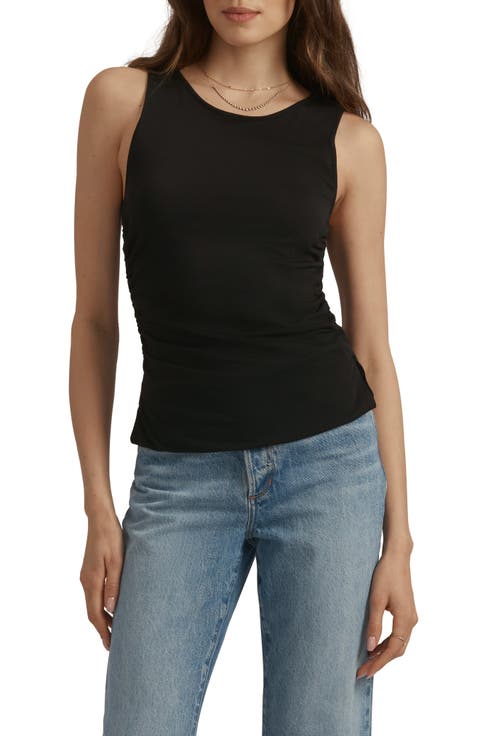 The Smooth Operator Ruched Cotton & Modal Tank