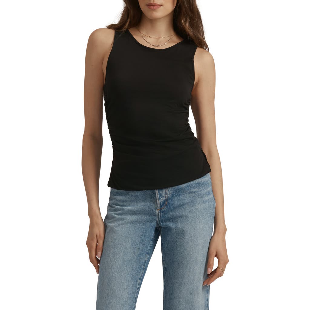 Favorite Daughter The Smooth Operator Ruched Cotton & Modal Tank