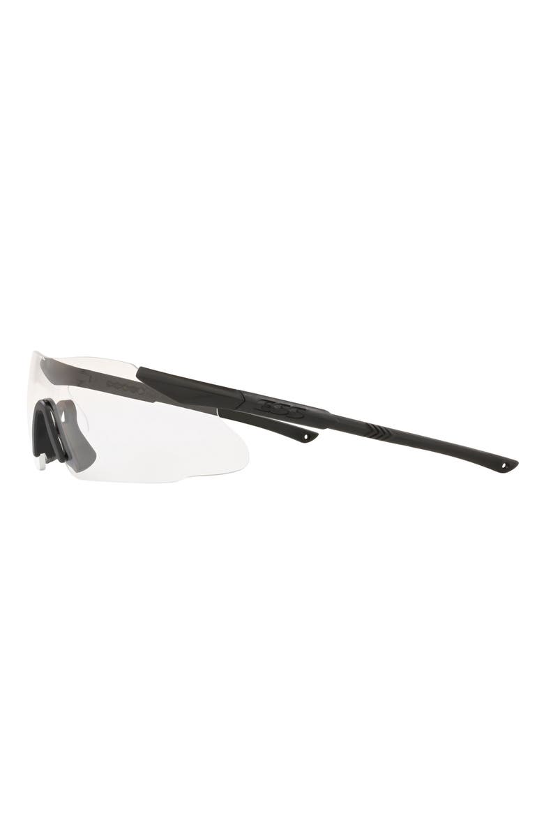 Oakley Ess Ice 200mm Wrap Shield Sunglasses, Alternate, color, Matte Black