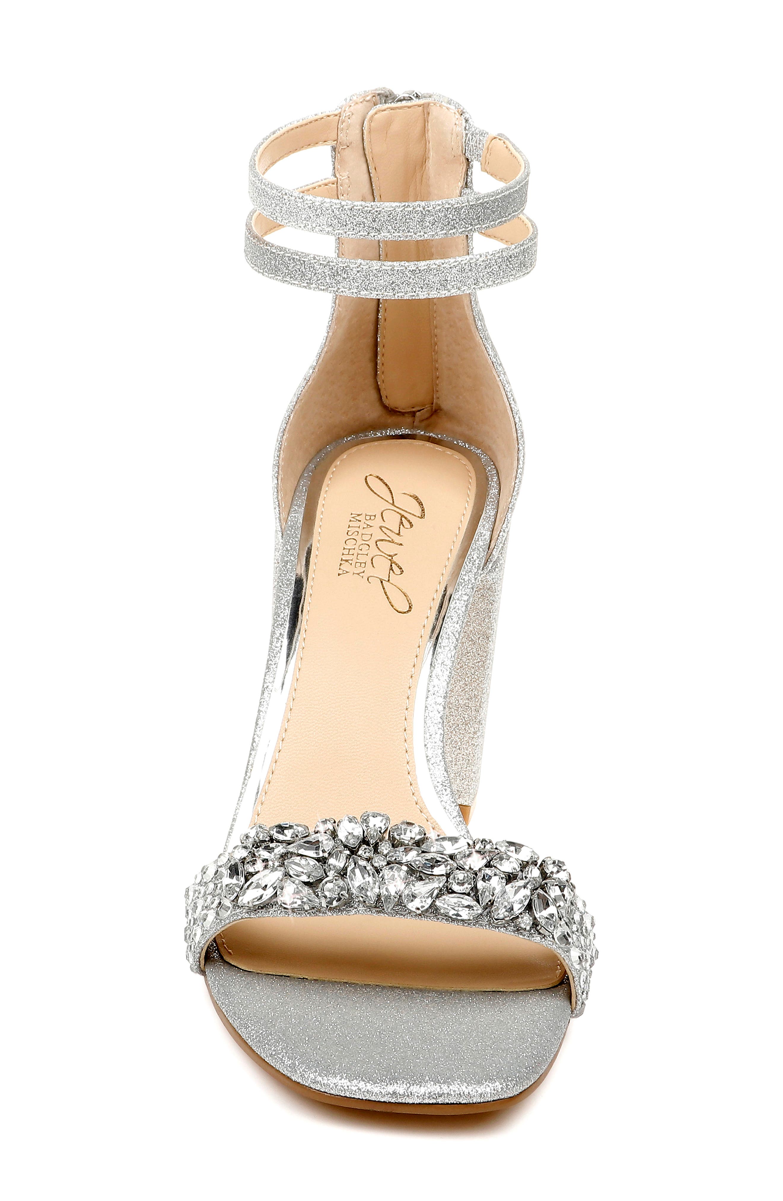 Jewel Badgley Mischka Natala Ankle Strap Sandal, Alternate, color, 