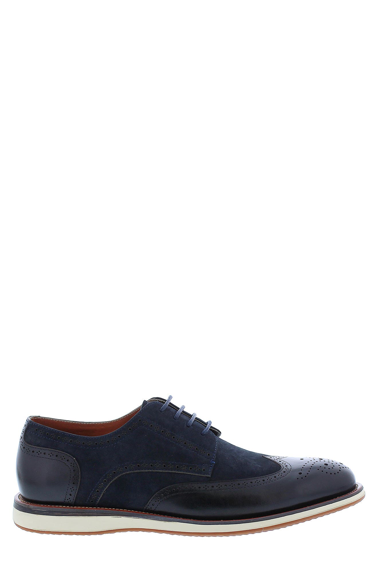 Zanzara Averett Wingtip Blucher, Alternate, color, Black