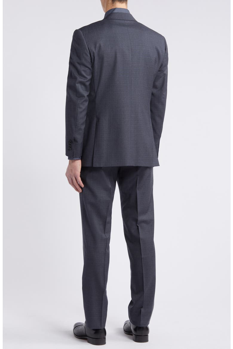 Siena Regular Fit Shadow Plaid Wool Suit, Alternate, color, CHARCOAL