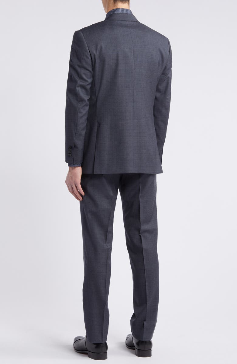 Canali Siena Regular Fit Shadow Plaid Wool Suit, Alternate, color,