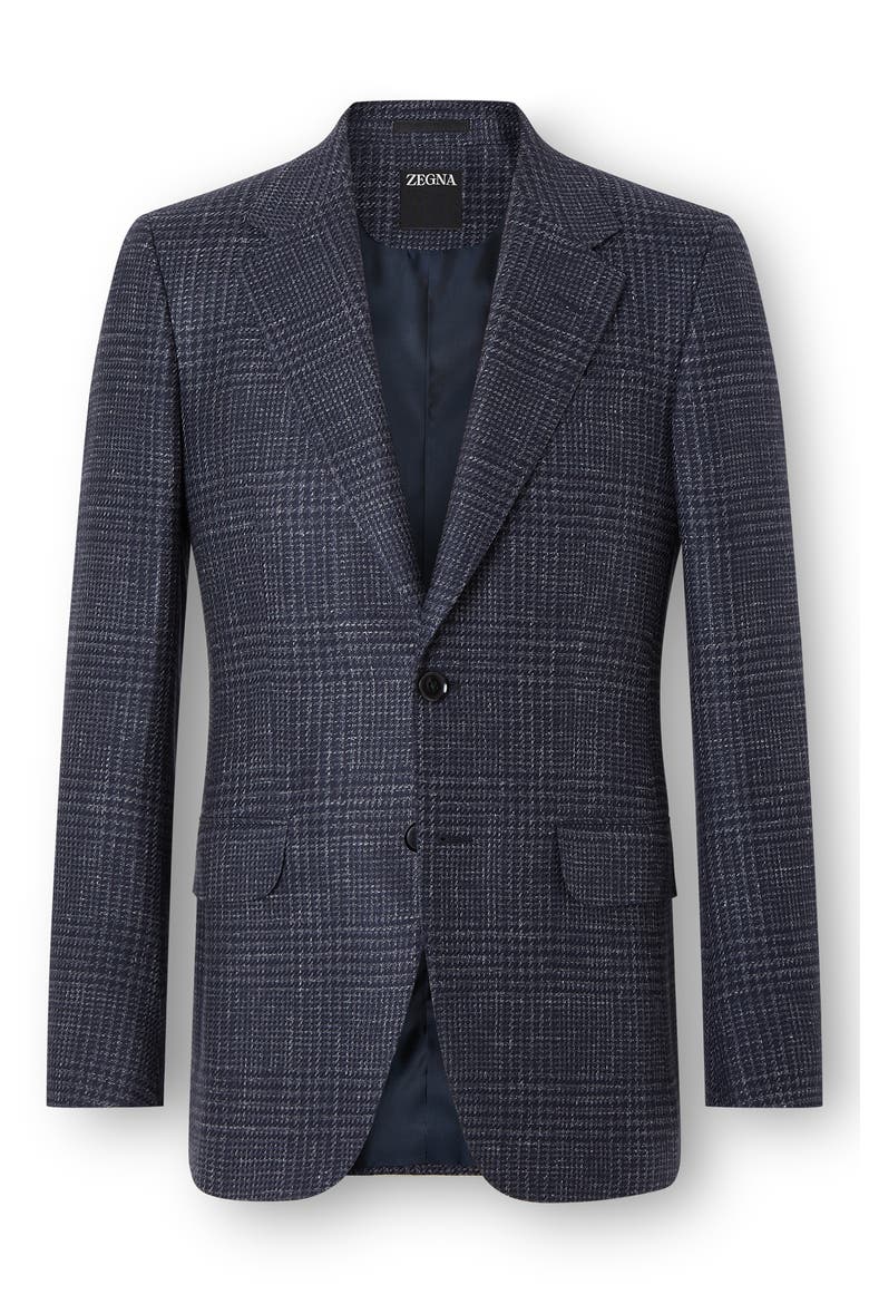 Cashmere Silk & Linen Formal Jacket, Alternate, color, NAVY BLUE