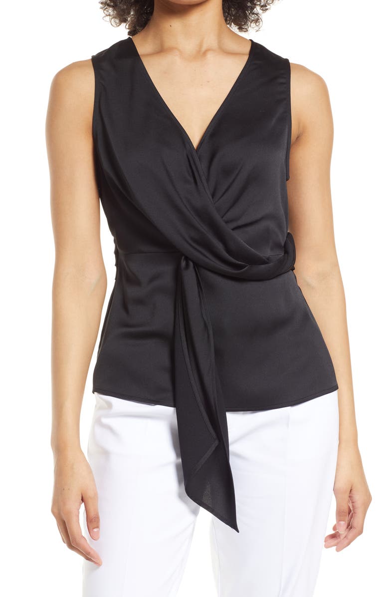 Halogen<sup>®</sup> Halogen Twist Detail Sleeveless Top, Main, color, 