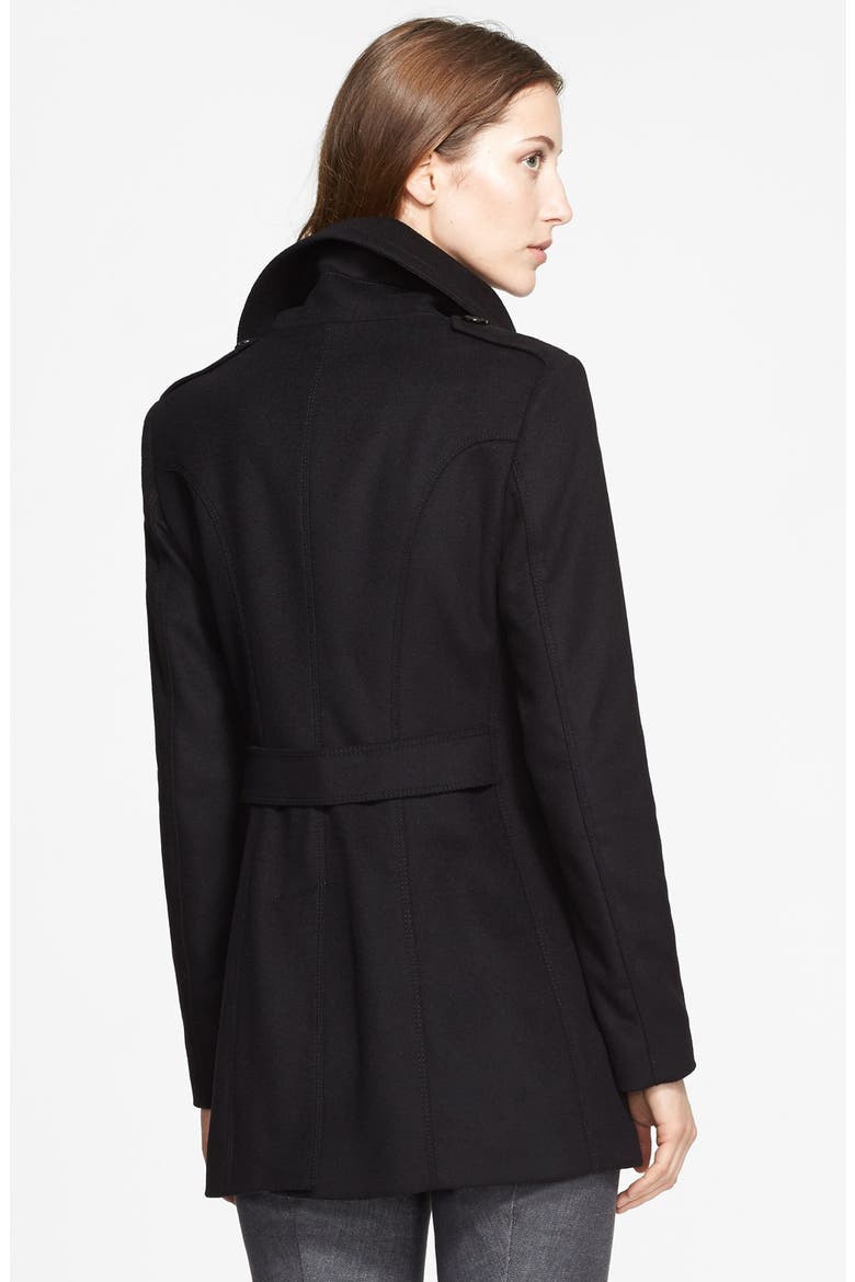 Wool & Cashmere Coat, Alternate, color, BLACK