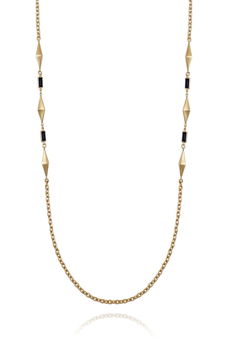 Vince Camuto Station Chain Necklace, Main, color, Gold