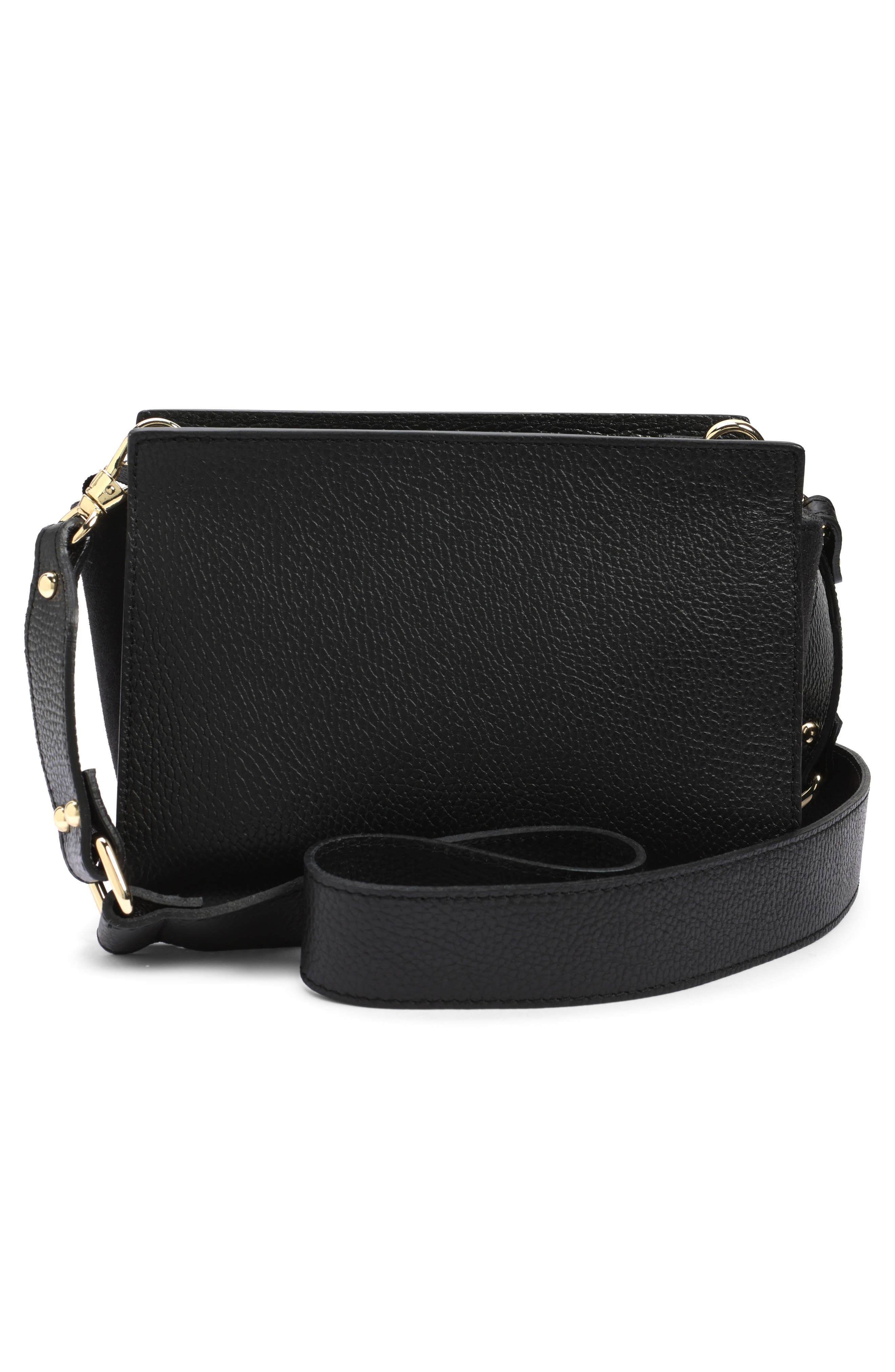 VALENTINO BY MARIO VALENTINO Kiki Rock Stud Leather Crossbody Bag, Alternate, color, 