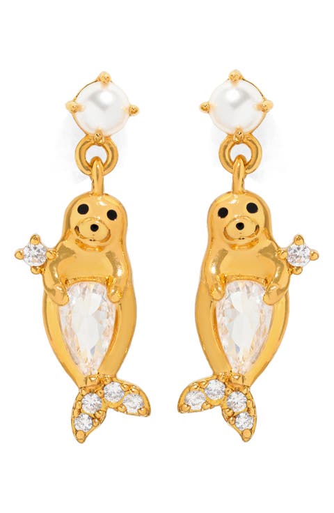 Seal Drop Earrings