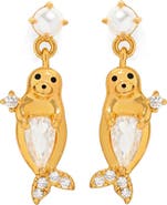 Girls Crew Seal Drop Earrings