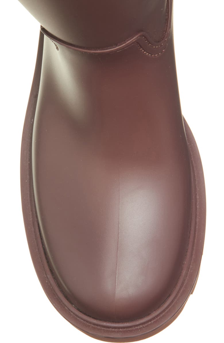 Moncler Kickstream Waterproof Knee High Rain Boot, Alternate, color, Brown