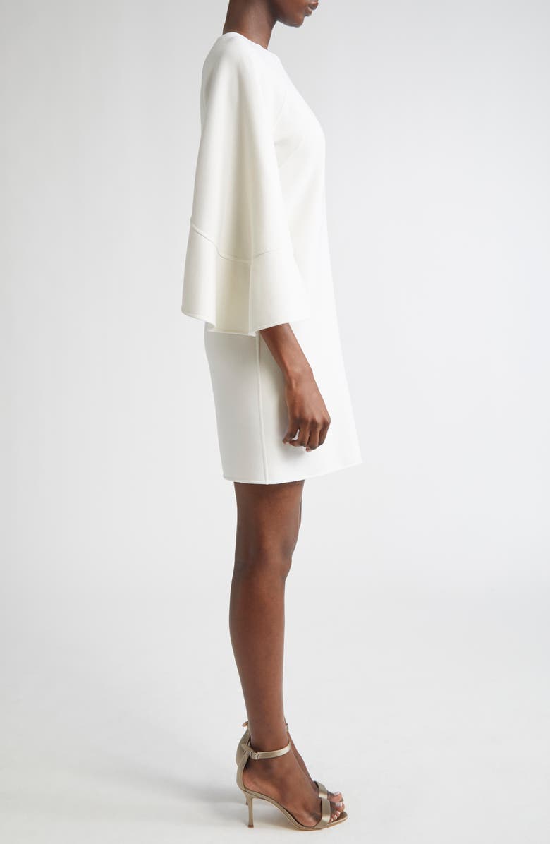 Michael Kors Collection Cape Sleeve Shift Dress, Alternate, color, Ivory
