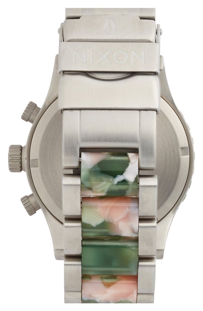 Nixon 'The 42-20 Chrono Watercolor' Bracelet Watch, 42mm, Alternate, color, 