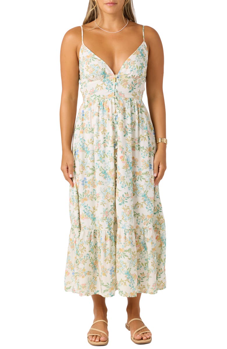 O'Neill Pilar Nayomi Floral Print Maxi Dress, Alternate, color, 