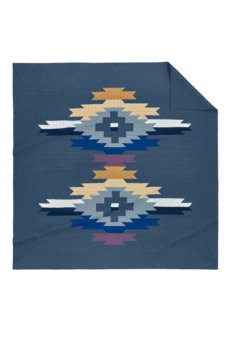 Moonlight Mesa Pieced Quilt, Main, color, CHARCOAL