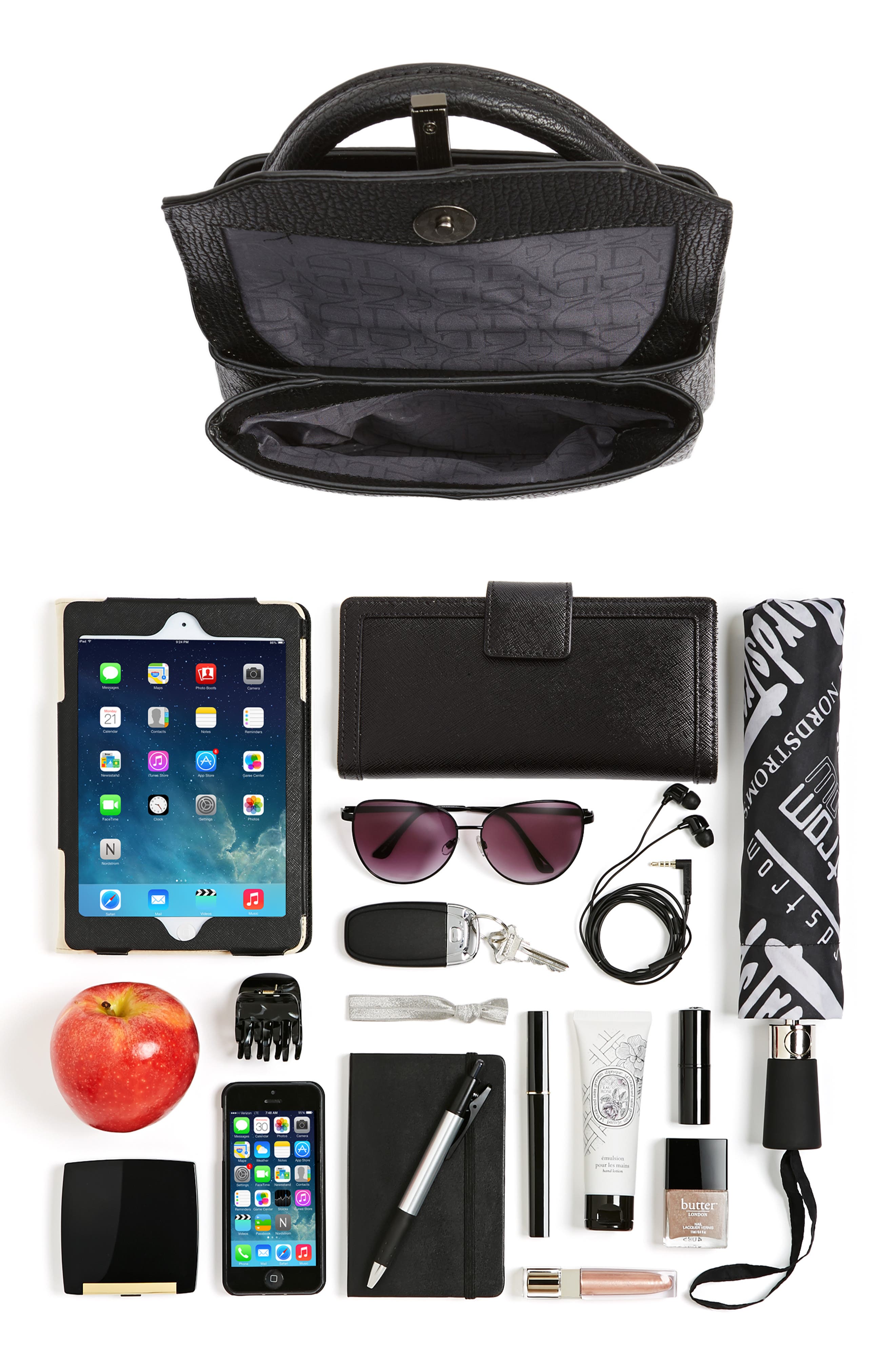 Danielle Nicole Mini Harlow Faux Leather Satchel, Alternate, color, 