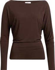 BP. Long Sleeve Cinch Waist Top