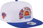 New Era Men's New Era White/Blue New York Knicks Hardwood Two-Tone Golfer Adjustable Hat