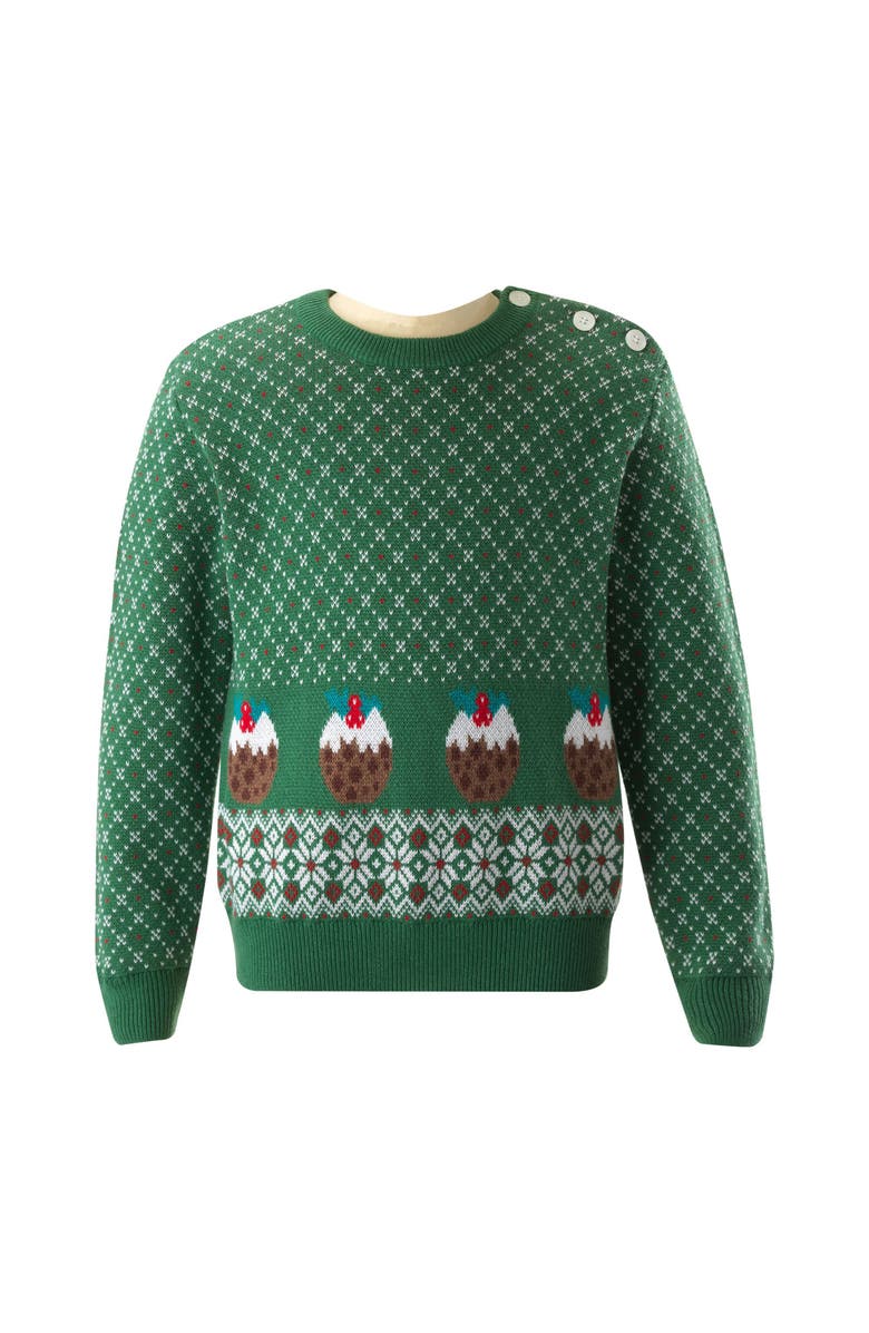 Rachel Riley Christmas Pudding Sweater, Main, color, 