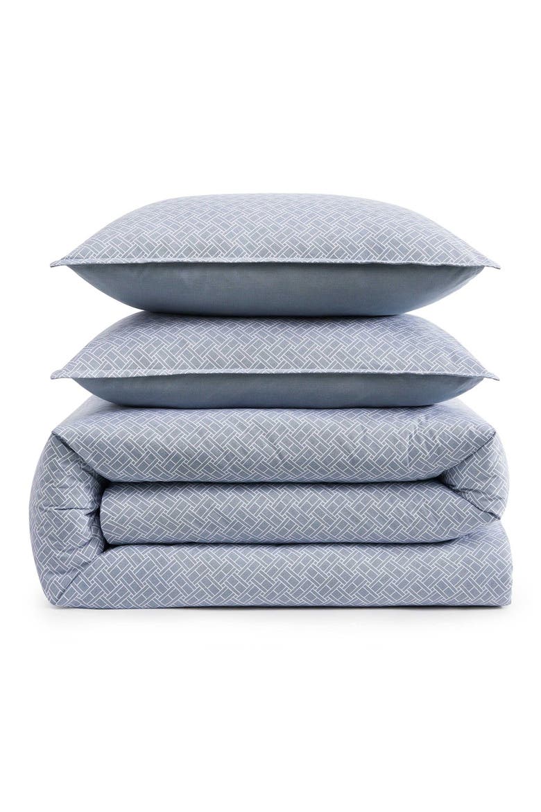 Trellis Flag Comforter & Shams Set, Main, color, YALE BLUE