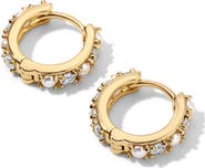 MIRANDA FRYE Wendy Freshwater Pearl Huggie Earrings