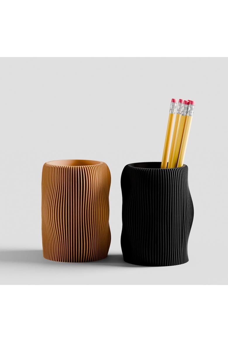 Bubbly Pencil Holder, Main, color, Terracotta