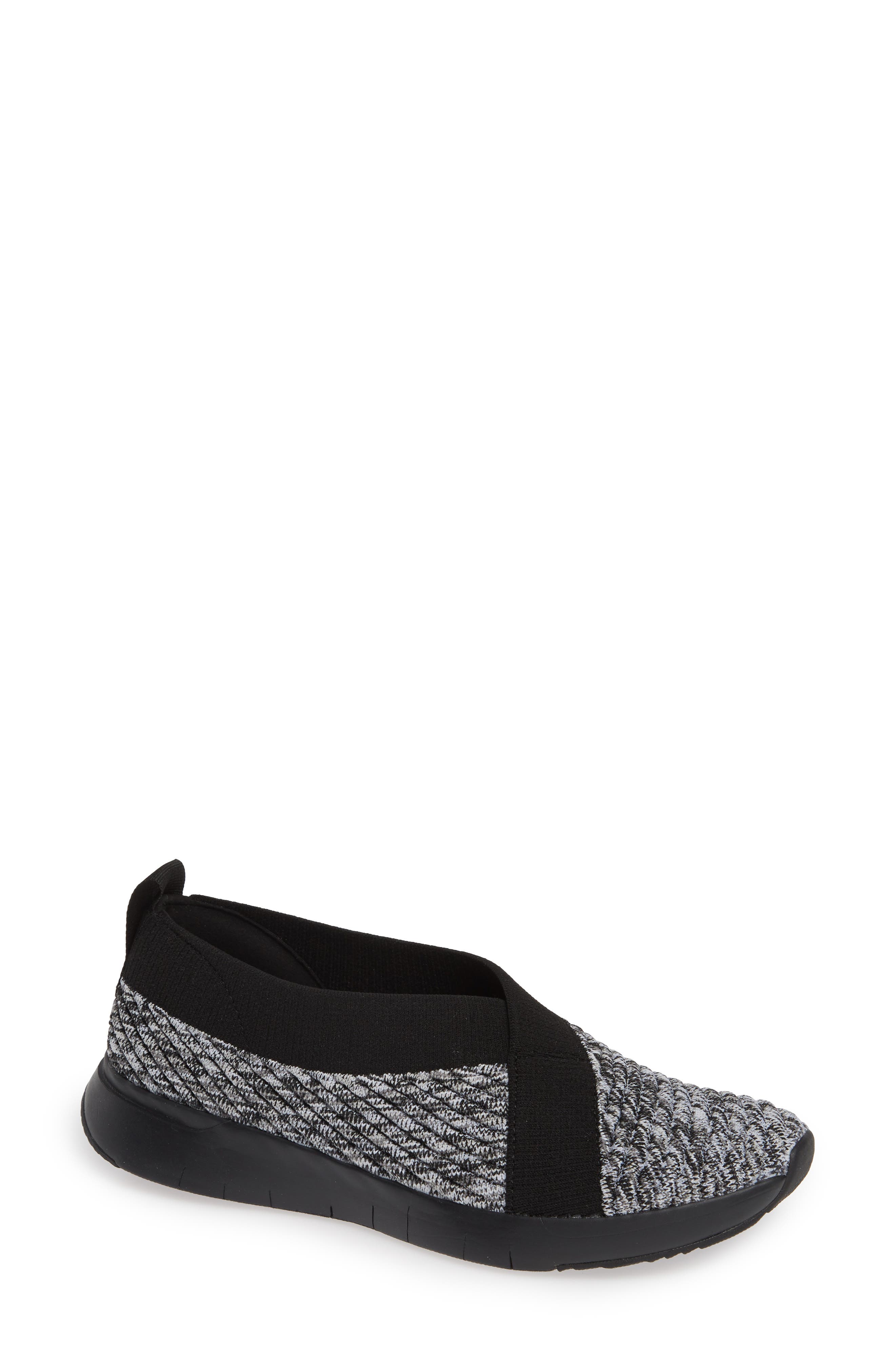 Artknit(TM) Ballet Flat, Main, color, BLACK MIX FABRIC