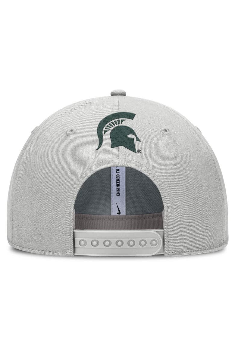 Men's Nike Gray Michigan State Spartans 2025 Sideline Dust Pinched Rise Adjustable Hat, Alternate, color, Gray