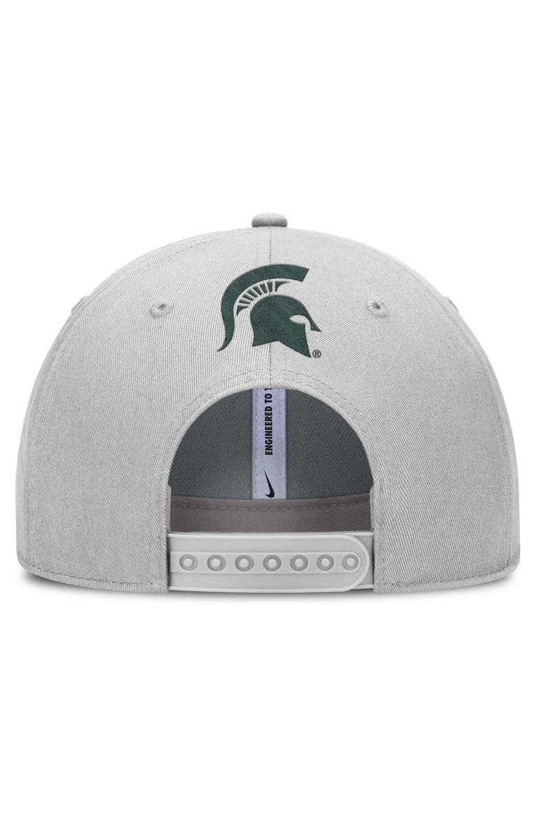 Nike Men's Nike Gray Michigan State Spartans 2025 Sideline Dust Pinched Rise Adjustable Hat, Alternate, color, Gray
