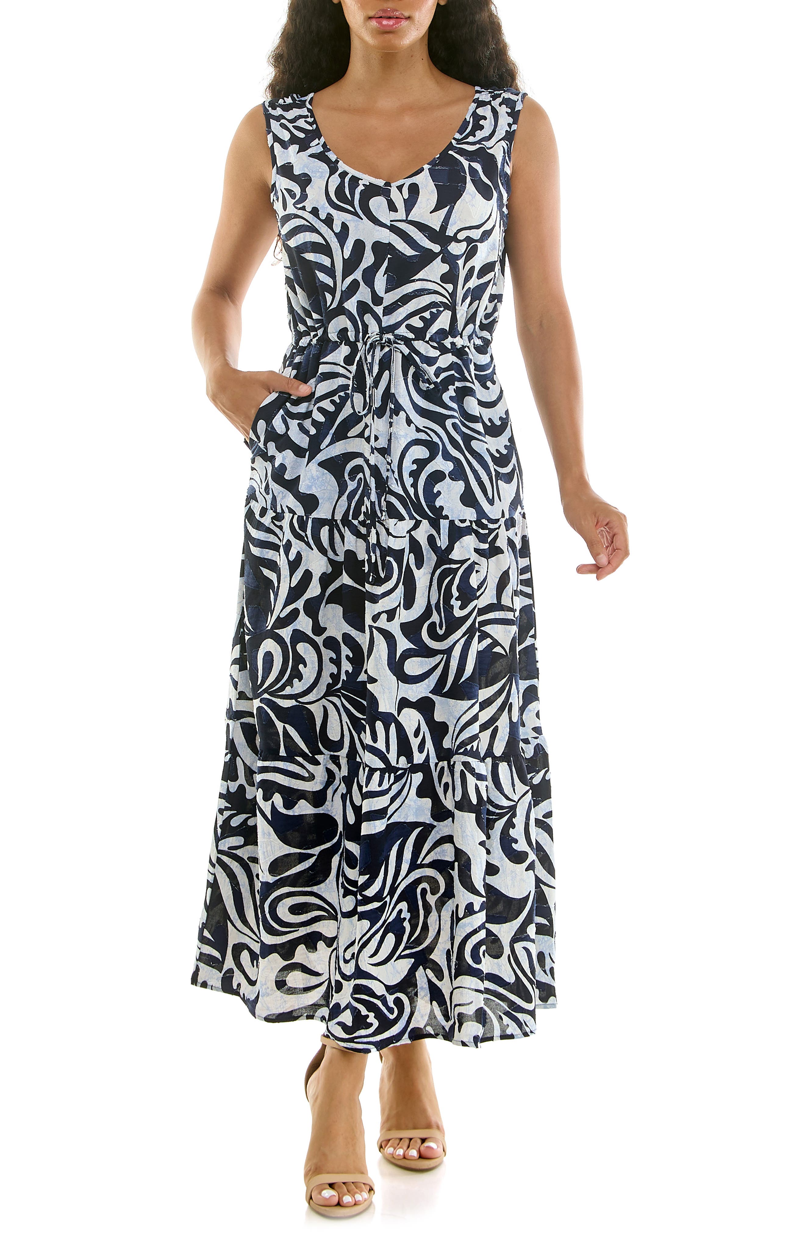 Sleeveless Tiered Maxi Dress - image 5