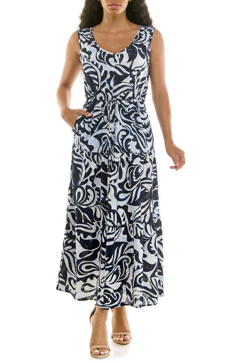Sleeveless Tiered Maxi Dress