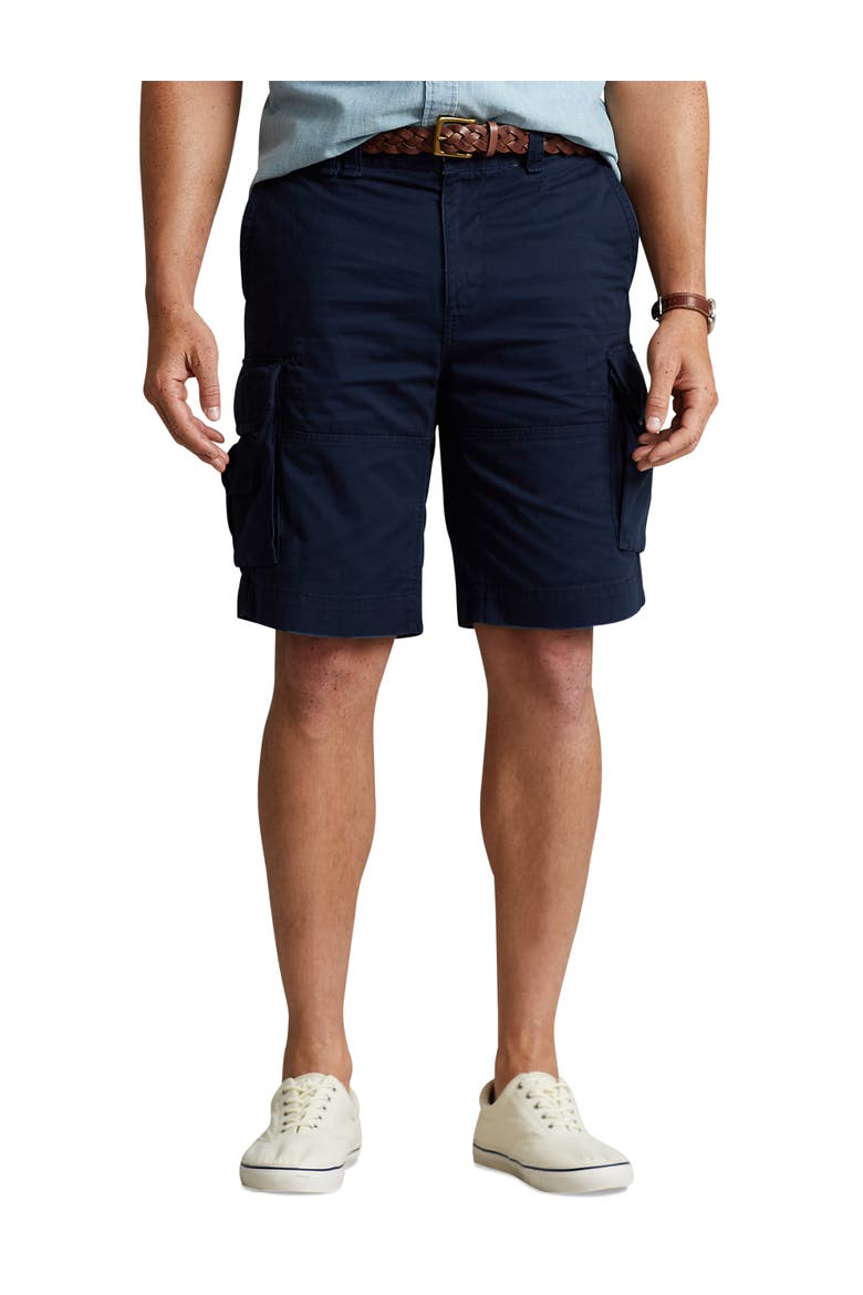 Big & Tall Gellar Cargo Shorts, Alternate, color, AVIATOR NAVY