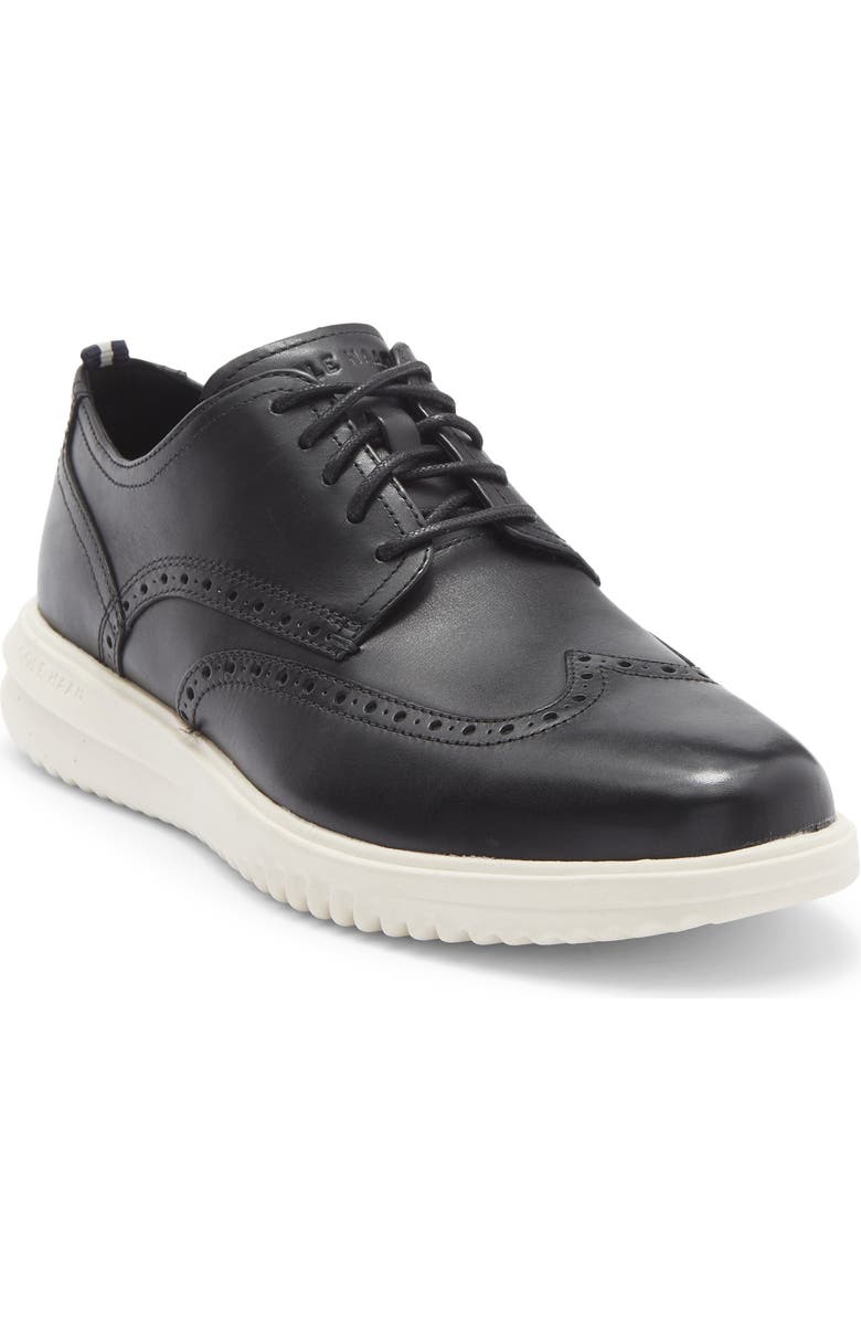 Cole Haan ØriginalGrand Wingtip Oxford, Main, color, Black/ Ivory