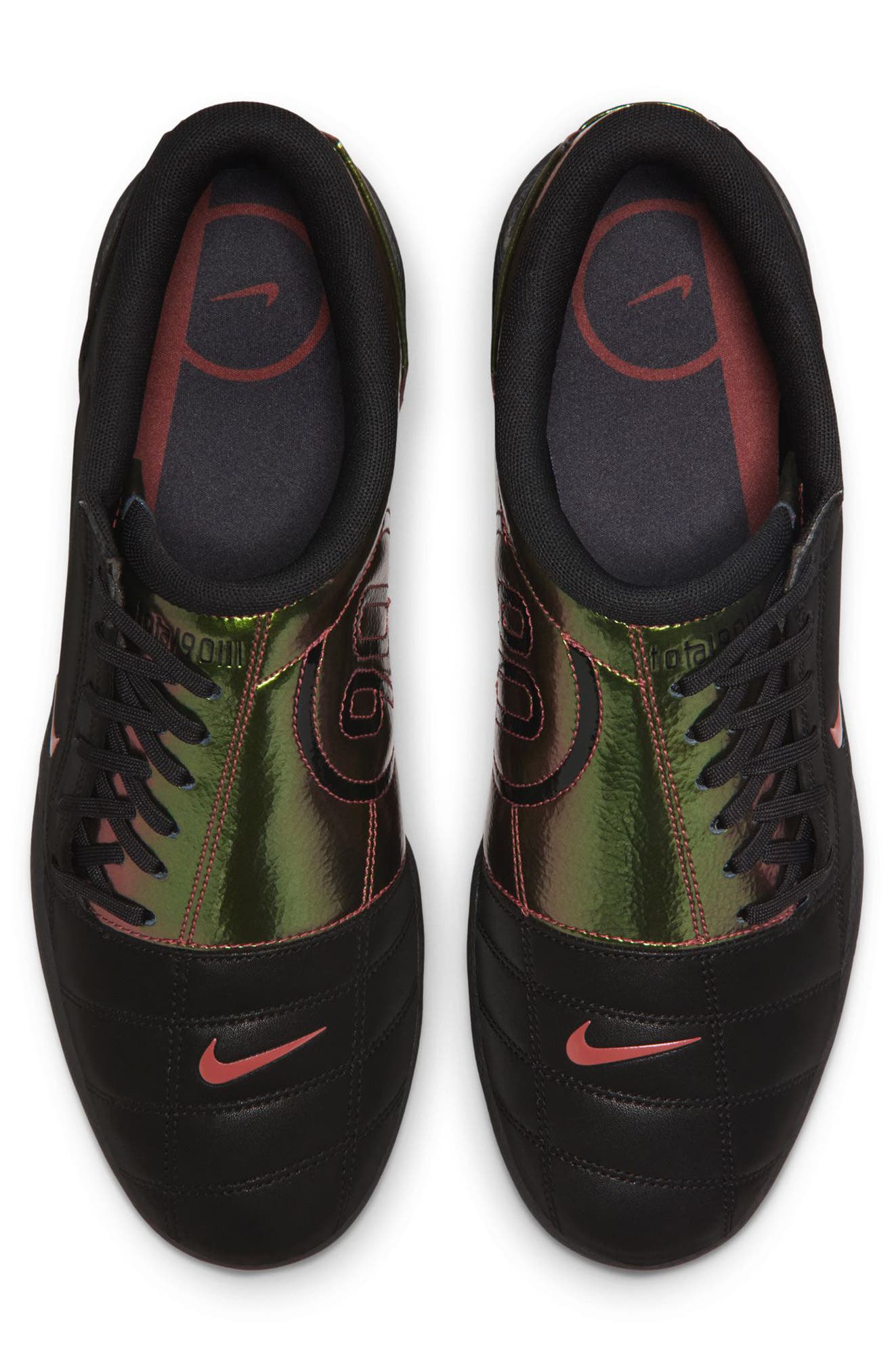 Nike Total 90 Premium Tiempo Soccer Sneaker, Alternate, color, Black/ Red Sepia/ Black