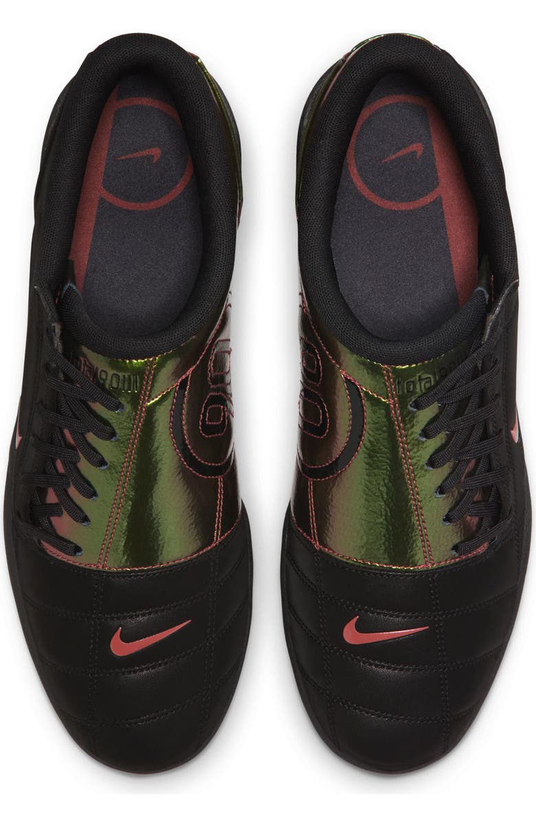 Nike Total 90 Premium Tiempo Soccer Sneaker, Alternate, color, Black/ Red Sepia/ Black