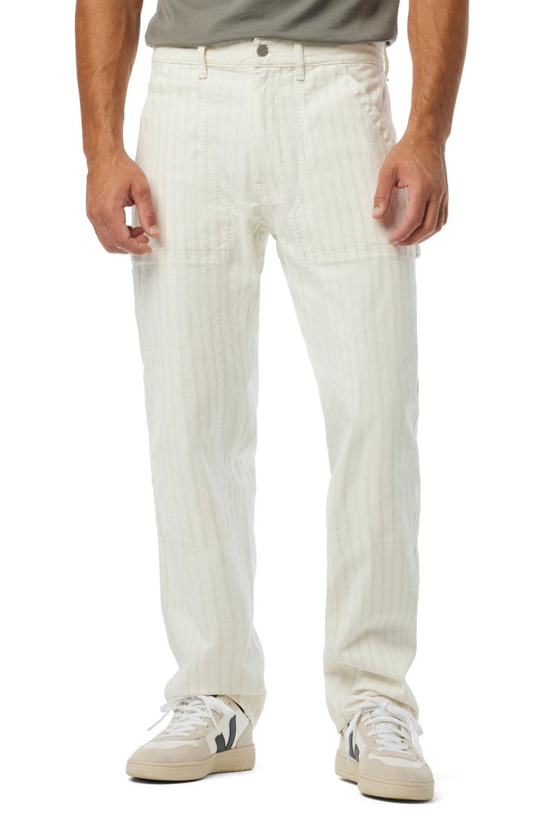 Joe's Jax Stripe Stretch Utility Pants, Main, color, Hickory Stripe
