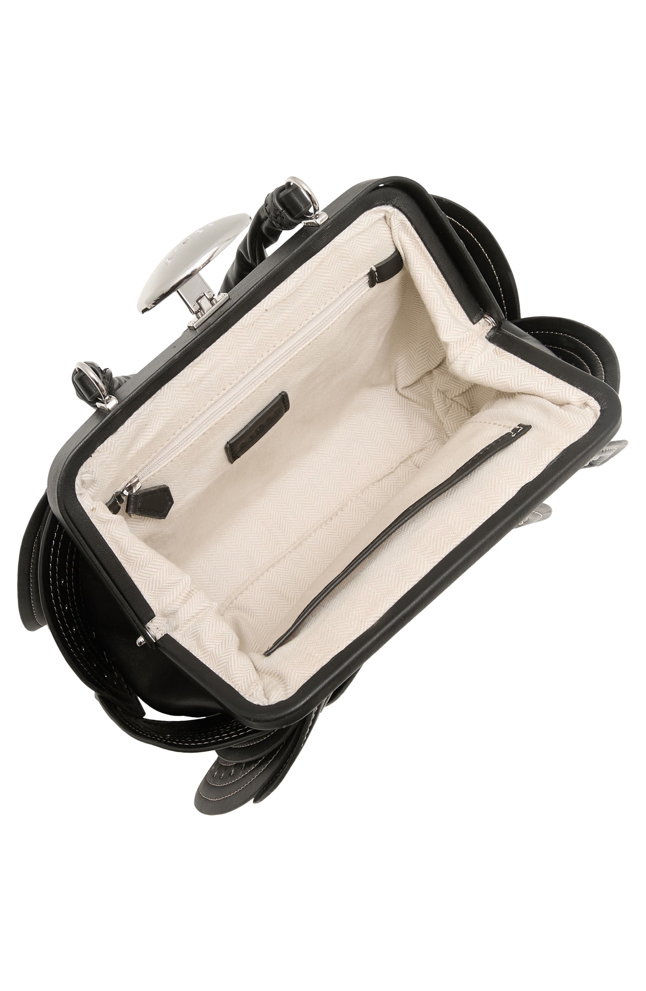 AIMEE Petal Top Handle Bag, Alternate, color, Black Studded