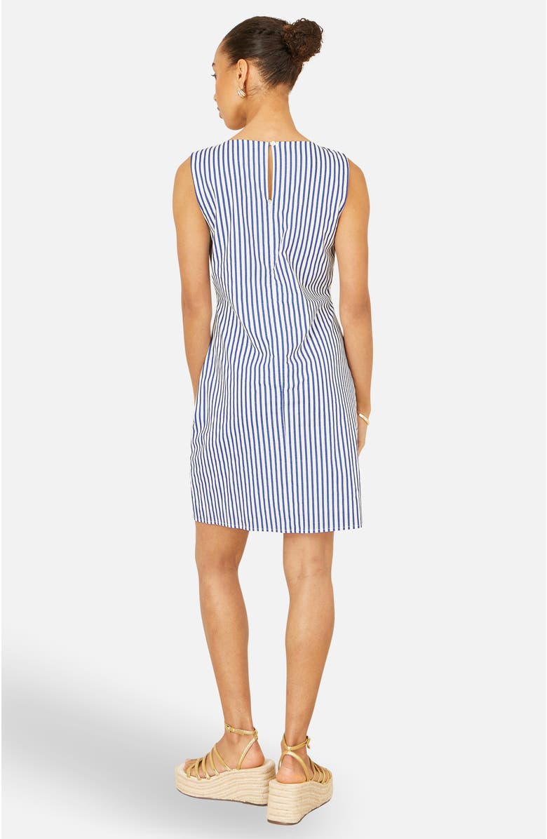 Yumi Stripe Cotton Shift Dress, Alternate, color, Blue