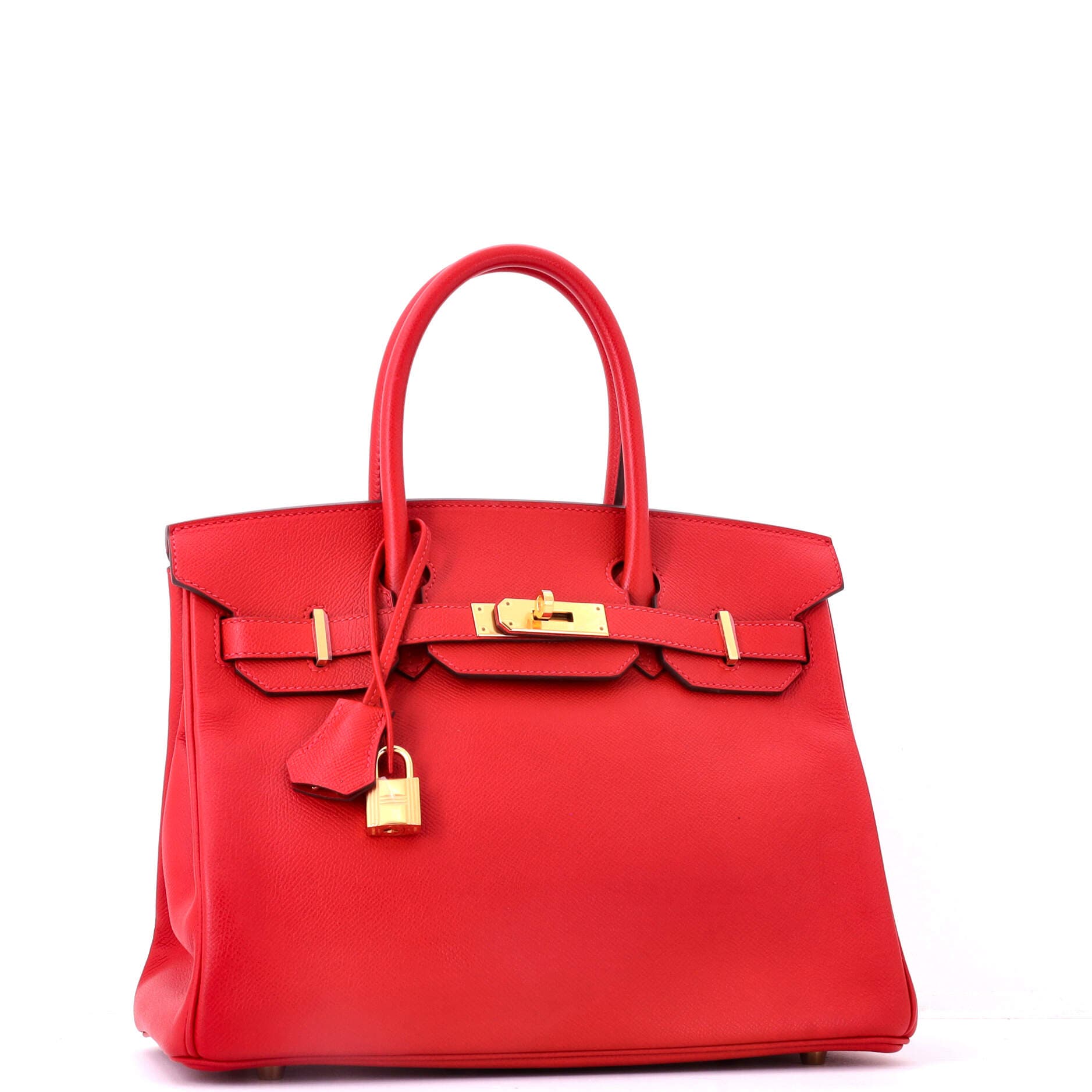 Birkin Handbag Red Epsom with Gold Hardware 30, Alternate, color, Red
