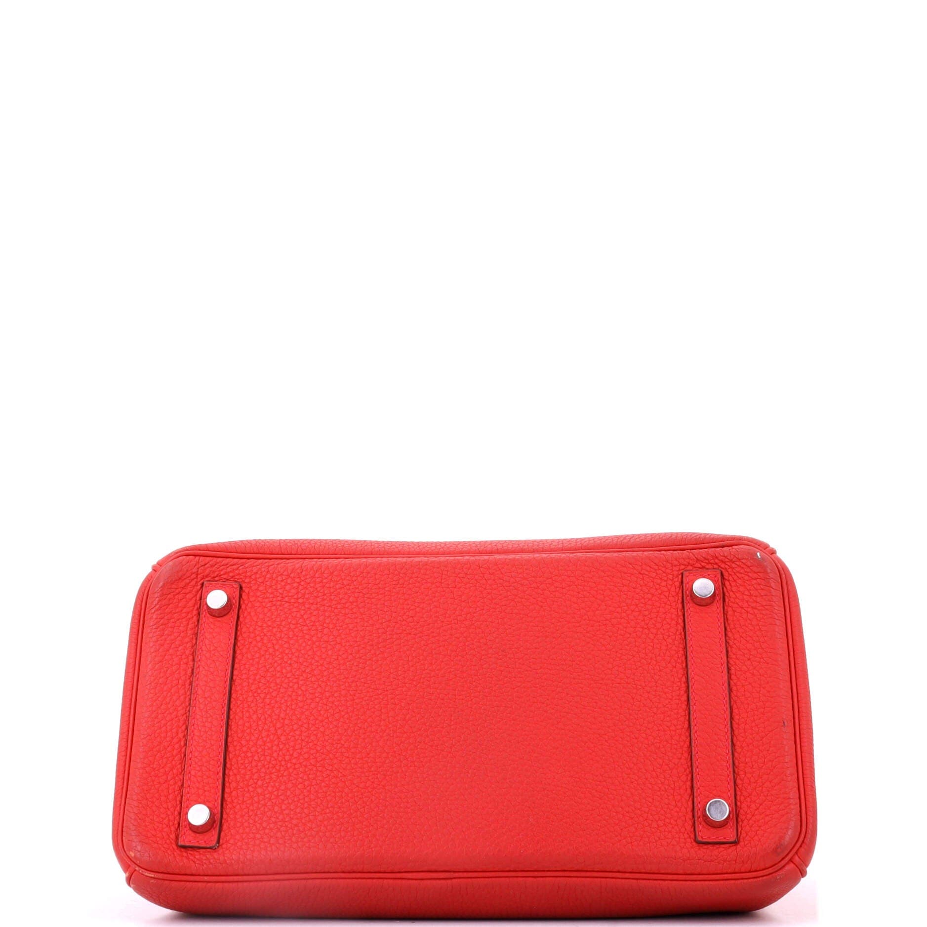 Birkin Handbag Red Togo with Palladium Hardware 30, Alternate, color, Red