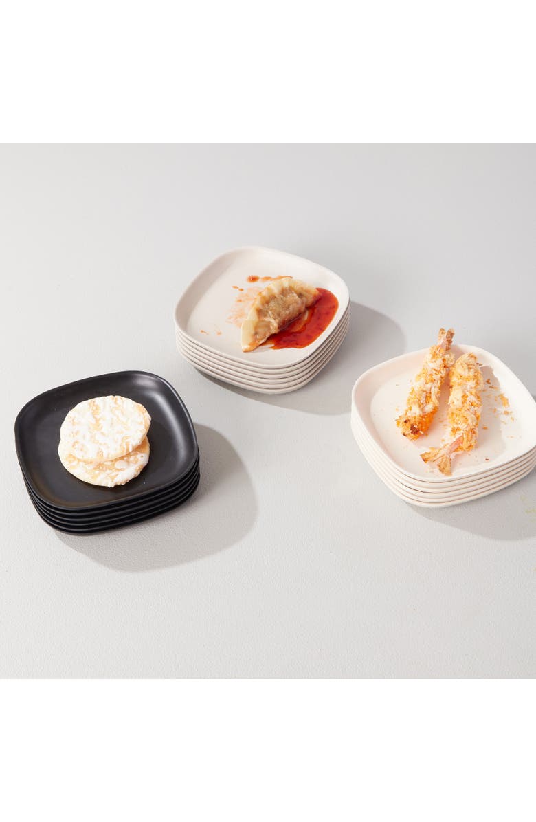 EKOBO Cocktail Plate, Alternate, color, Black