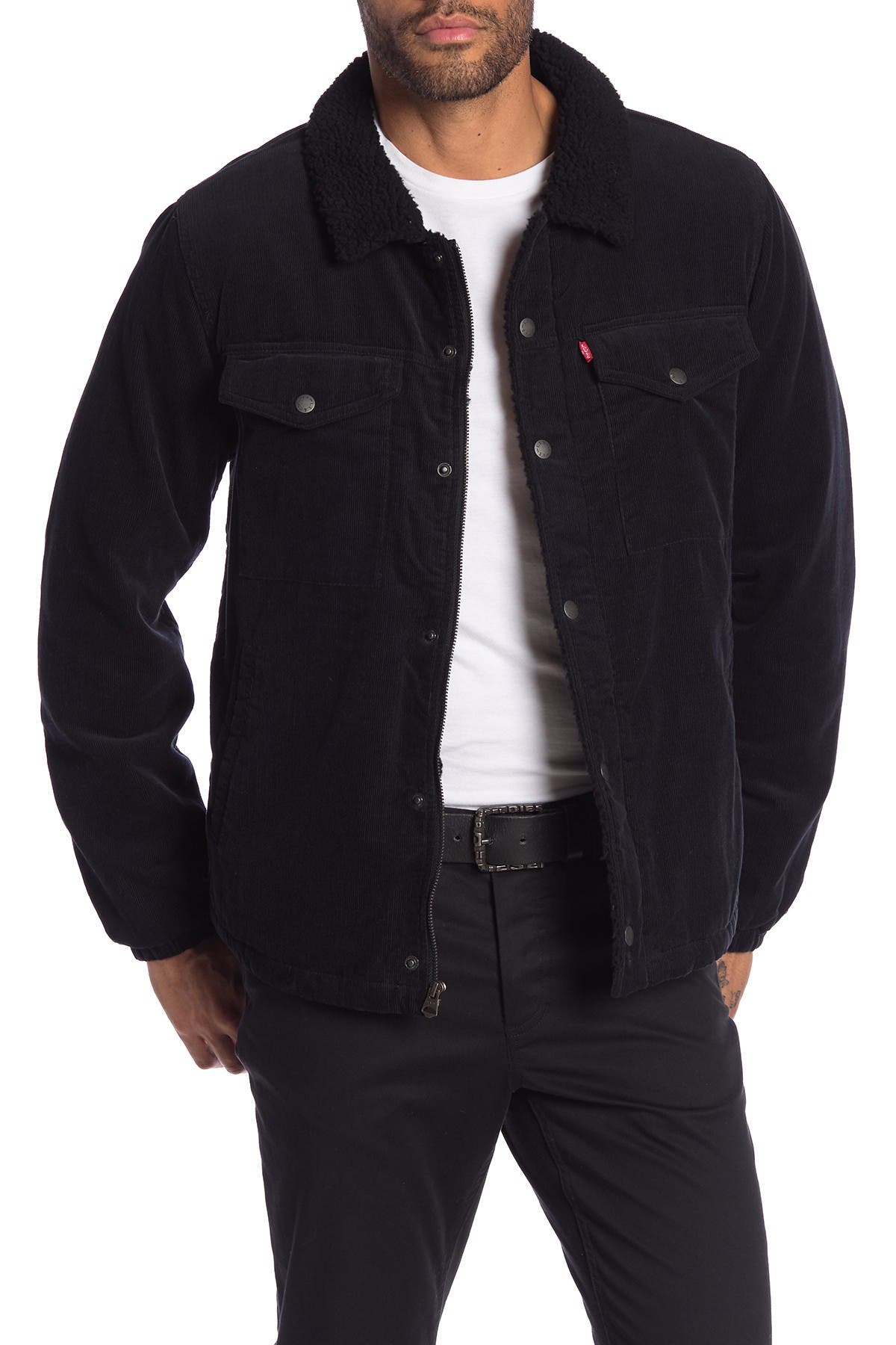 Levi&#39;s® Corduroy Faux Shearling Lined Trucker Jacket