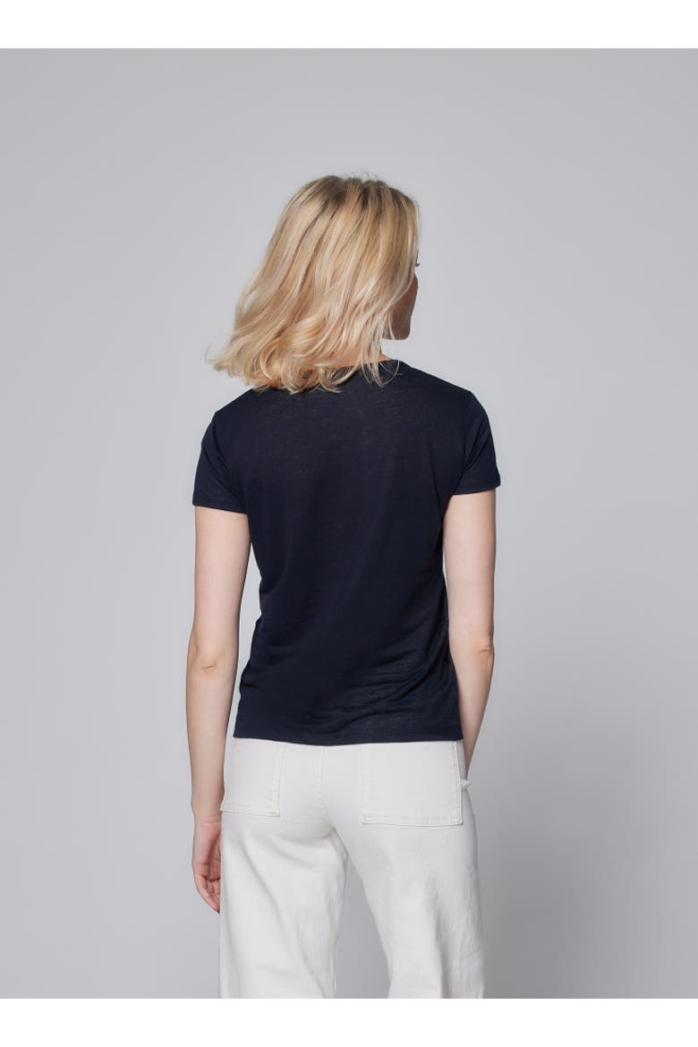 Linen Stretch HD S/S Crewneck, Alternate, color, NOIR HD