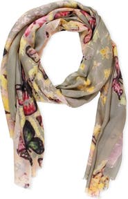 SAACHI Butterfly Print Scarf