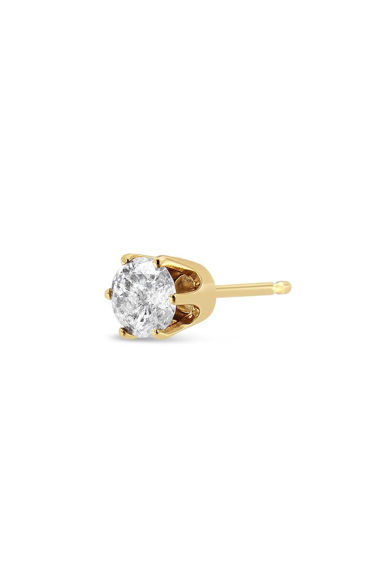 Haus of Brilliance 14K Yellow Gold 3/8 cttw Diamond Single Solitaire Stud Earring, Alternate, color, Yellow