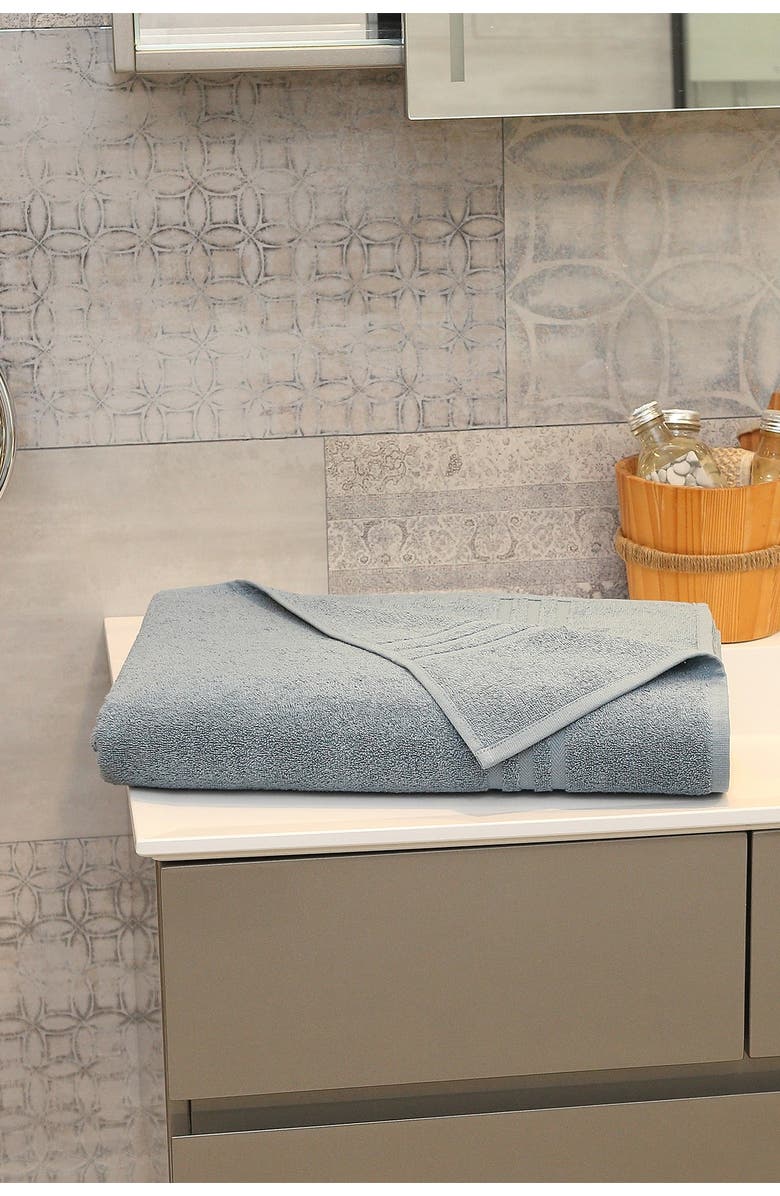 Linum Home Textiles Denzi Bath Sheet - Denzi Blue, Alternate, color, Denzi Blue