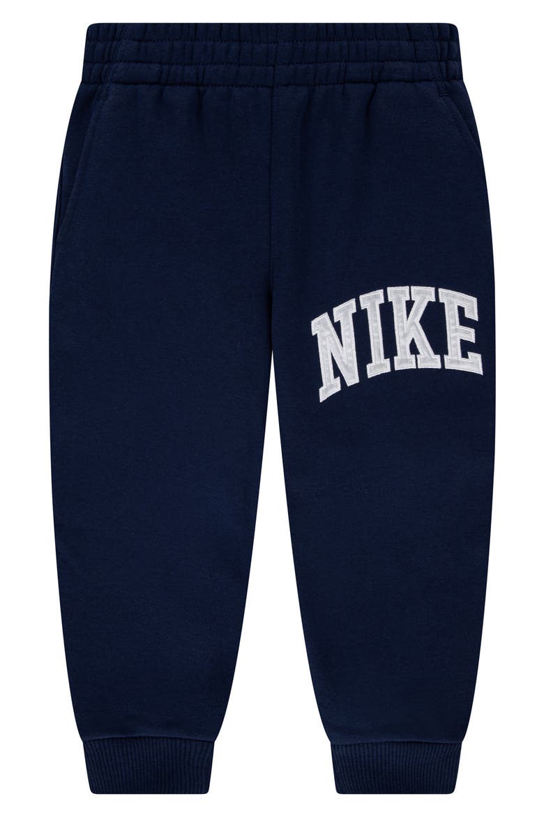 Kids' Club Logo Appliqu29 Fleece Joggers, Main, color, MIDNIGHT NAVY
