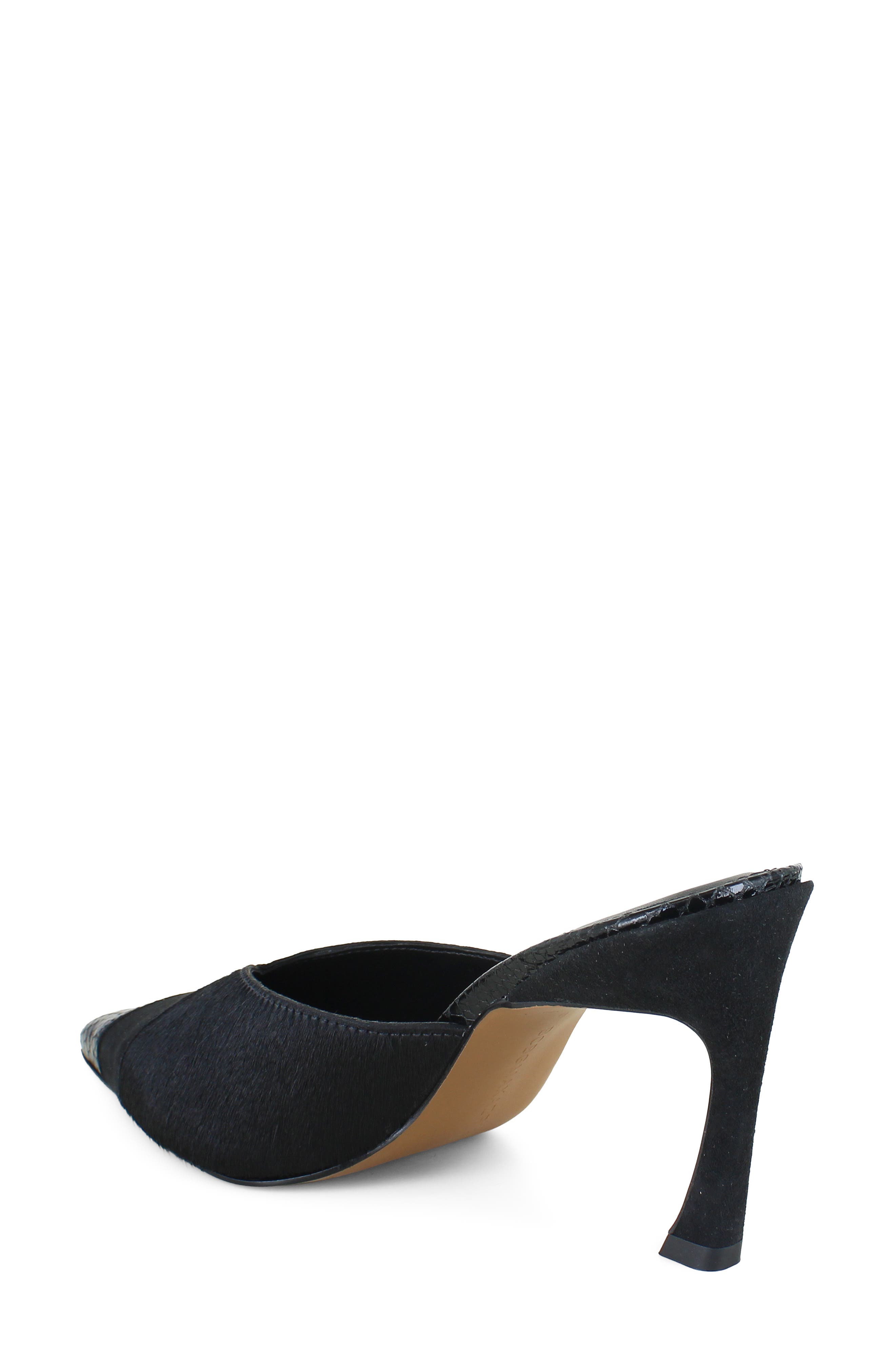 Ginna Snakeskin Embossed Mule, Alternate, color, BLACK MULTI