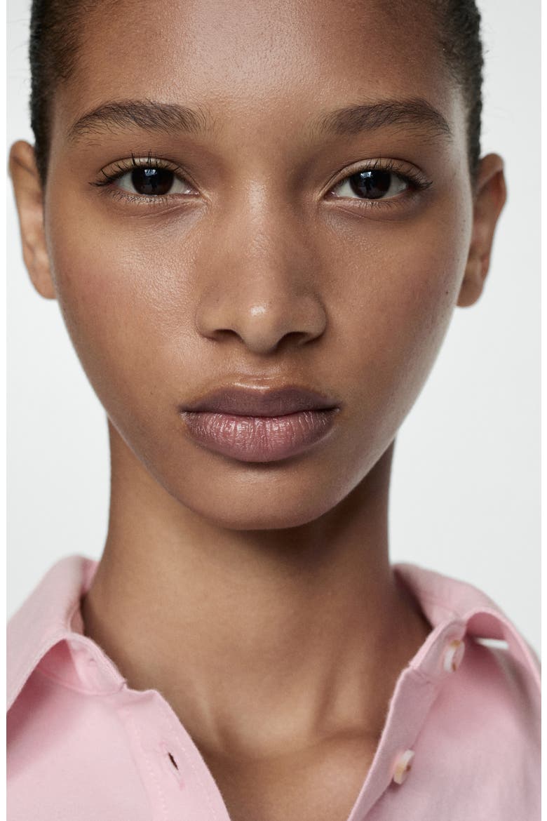 Cotton Button-Up Shirt, Alternate, color, PALE PINK