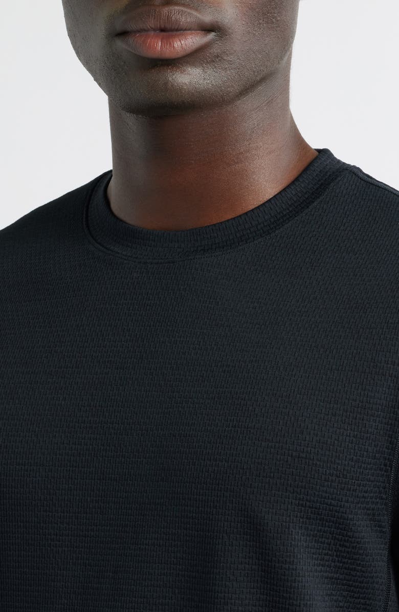 Reigning Champ Solotex<sup>®</sup> Mesh Tiebreak Performance Long Sleeve T-Shirt, Alternate, color, Heather Black